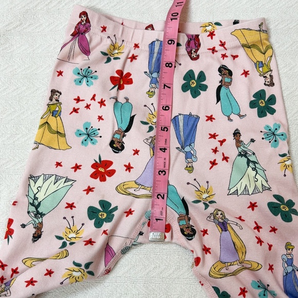HANNA ANDERSSON Disney princess 2-piece pajamas, sz 6-7, light pink - Picture 12 of 13